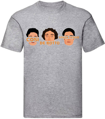 T-Shirt Uomo, Donna & Bambino - COSI DE BOTTO SENZA SENSO - Maglietta Maglia Tshirt Super vestibilità Top qualità
