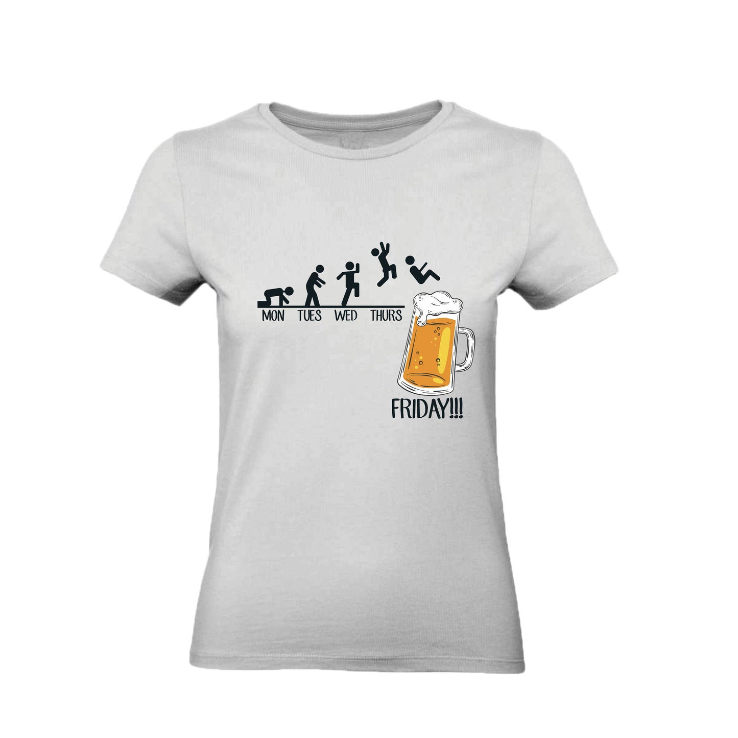 T-Shirt Uomo, Donna & Bambino - FRIDAY BEER - Maglietta Maglia Tshirt Super vestibilità Top qualità