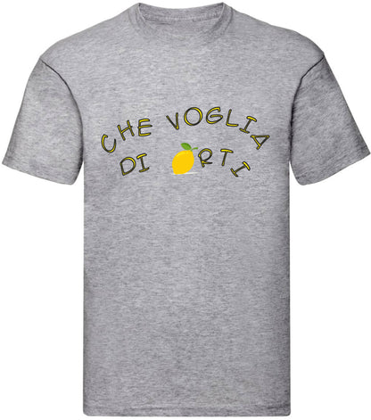 T-Shirt Uomo, Donna & Bambino - CHE VOGLIA DI LIMONARTI - Maglietta Maglia Tshirt Super vestibilità Top qualità