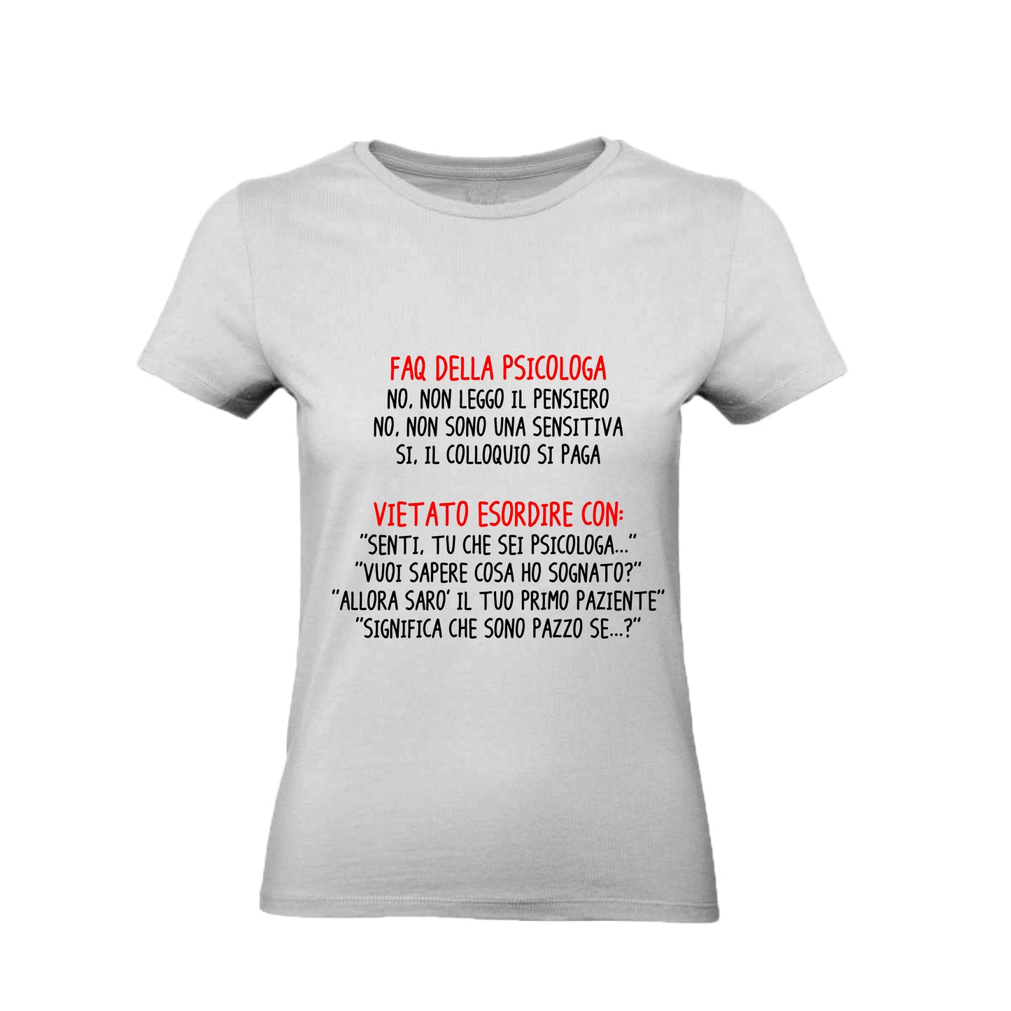 T-Shirt Uomo, Donna & Bambino - FAQ DELL* PSICOLOG* - Maglietta Maglia Tshirt Super vestibilità Top qualità