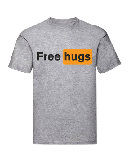 T-Shirt Uomo, Donna & Bambino - FREE HUGS - Maglietta Maglia Tshirt Super vestibilità Top qualità