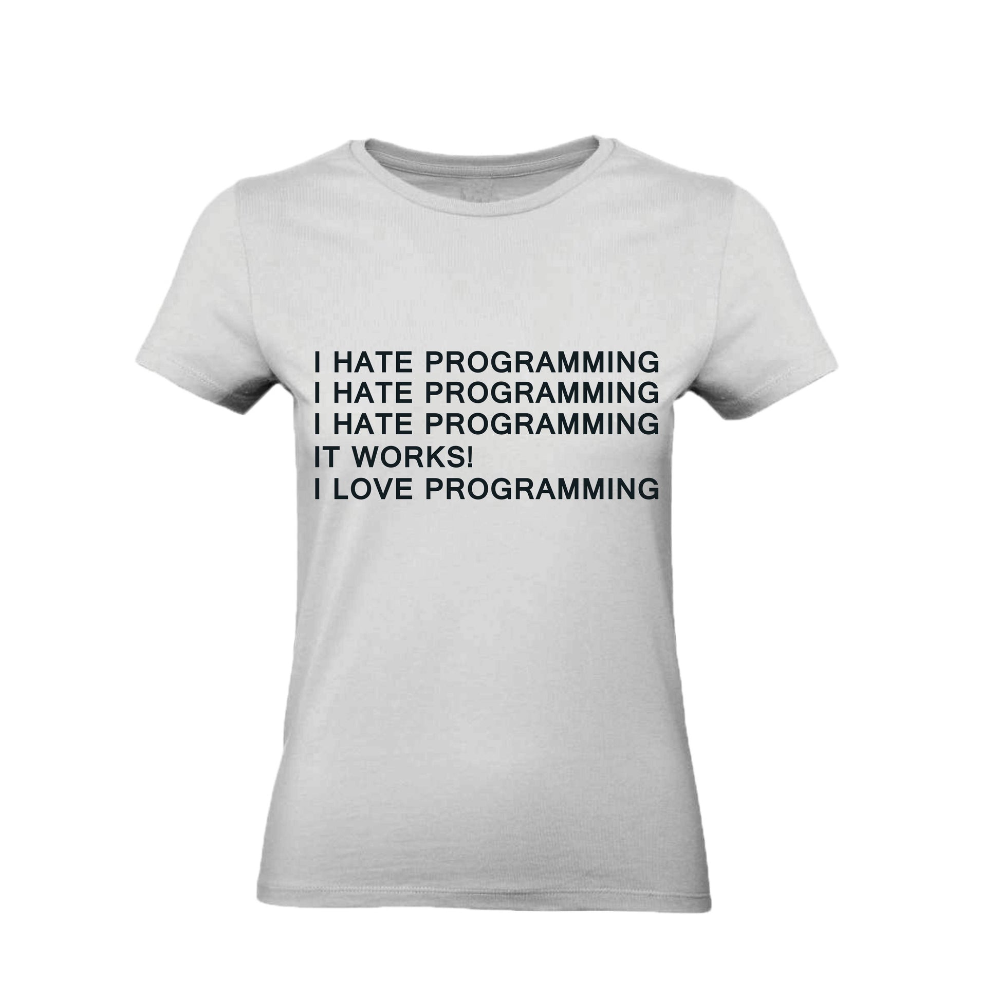 T-Shirt Uomo, Donna & Bambino - I HATE PROGRAMMING - Maglietta Maglia Tshirt Super vestibilità Top qualità - Social Crazy