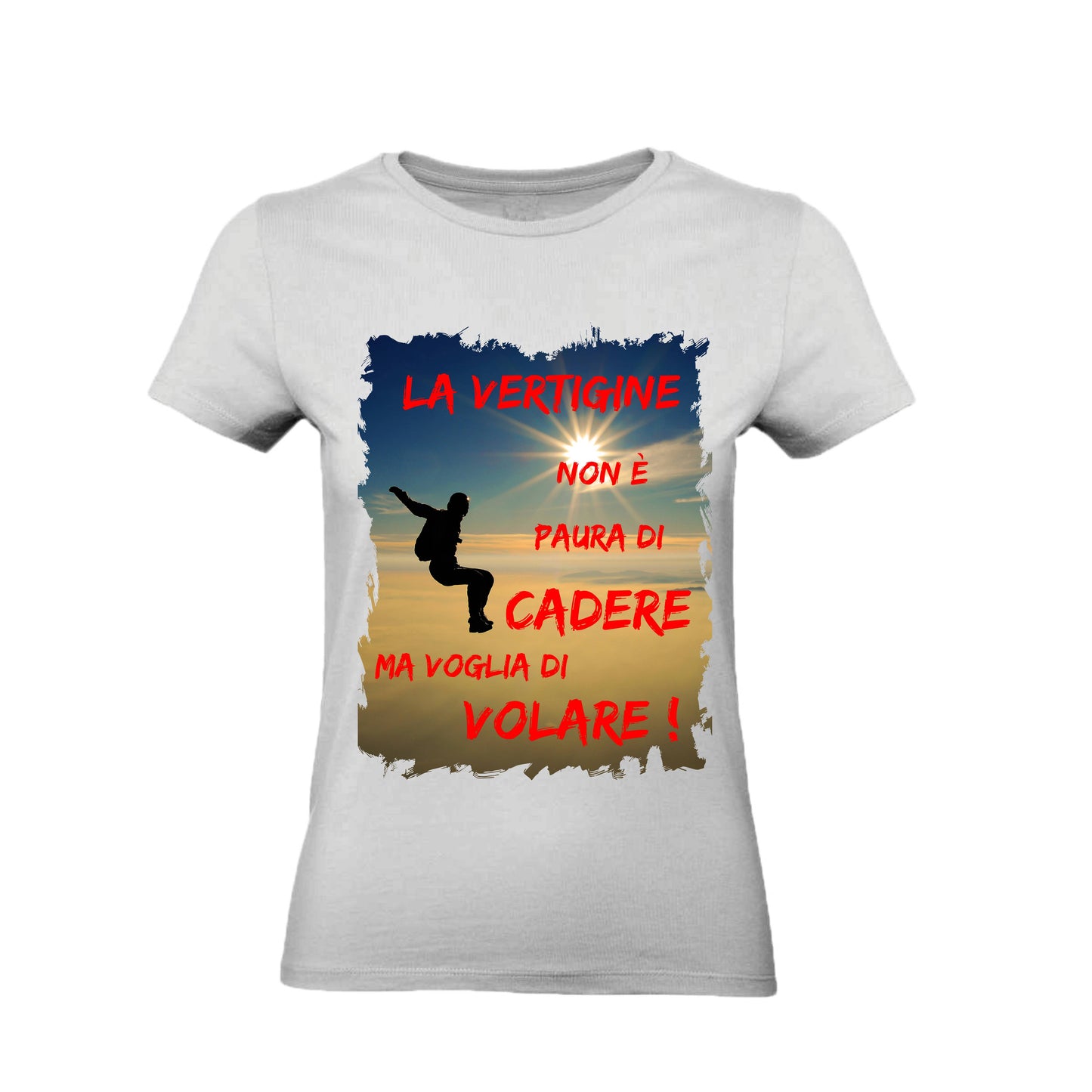 T-Shirt Uomo Donna & Bambino - LA VERTIGINE NON È PAURA DI CADERE - Maglietta Maglia Tshirt Super vestibilità Top qualità