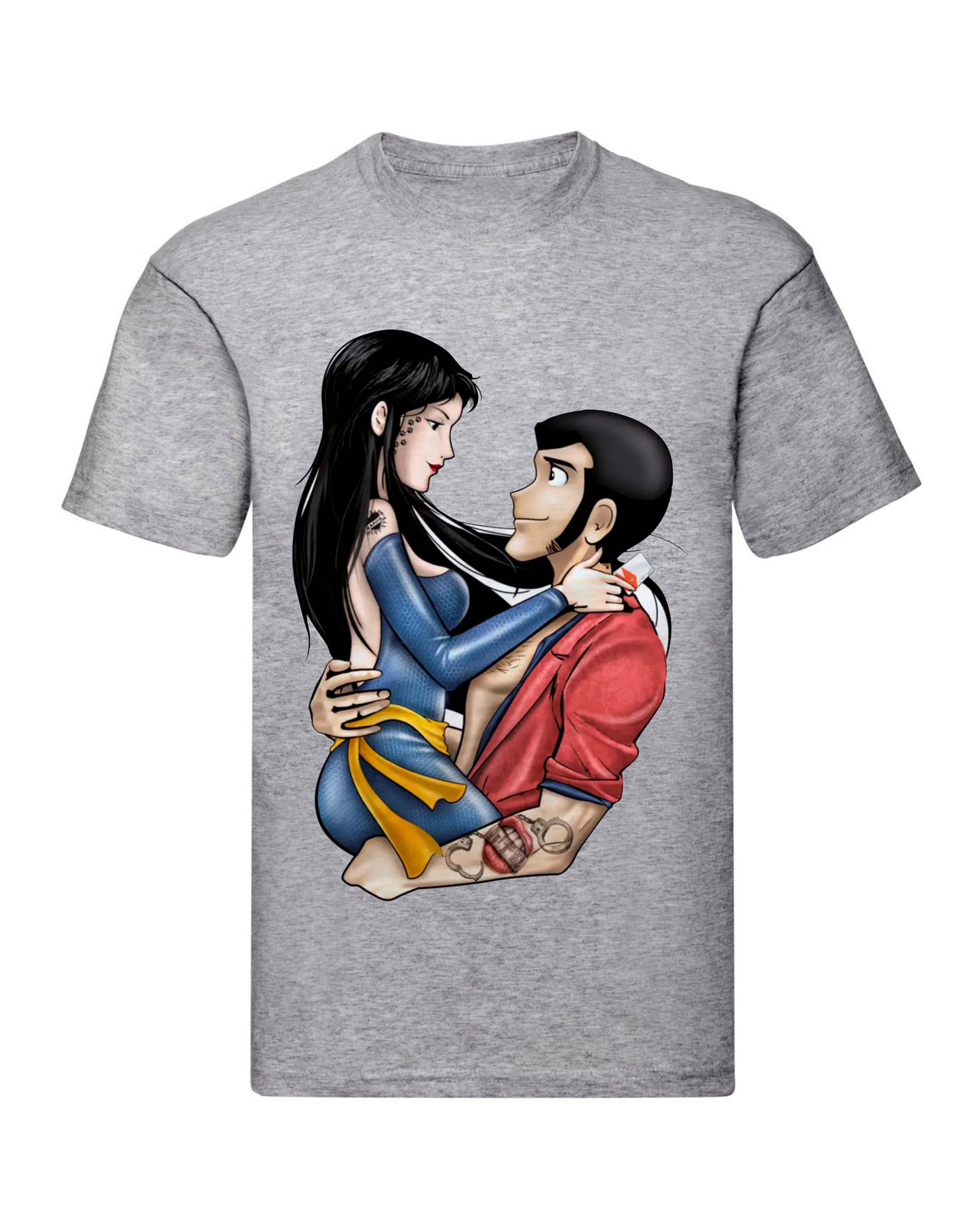 T-Shirt Uomo, Donna & Bambino - HITOMI E LUPIN - Maglietta Maglia Tshirt Super vestibilità Top qualità
