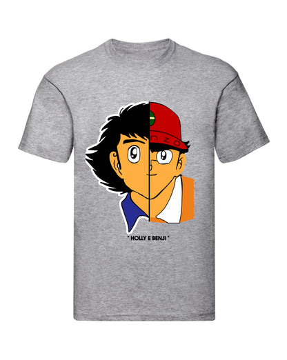 T-Shirt Uomo & Bambino - HOLLY E BENJI FACE - Maglietta Maglia Tshirt Super vestibilità Top qualità