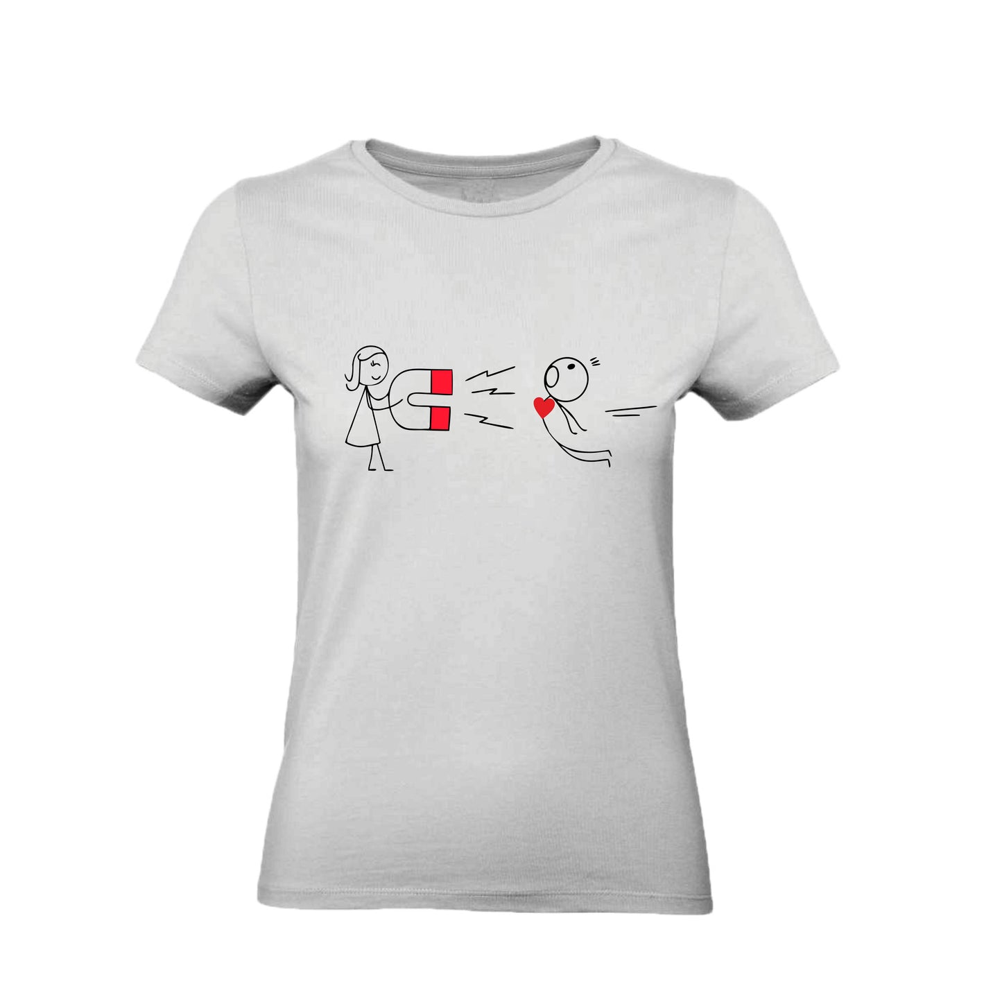 T-Shirt Donna - COPPIA CALAMITA - Maglietta Maglia Tshirt Super vestibilità Top qualità