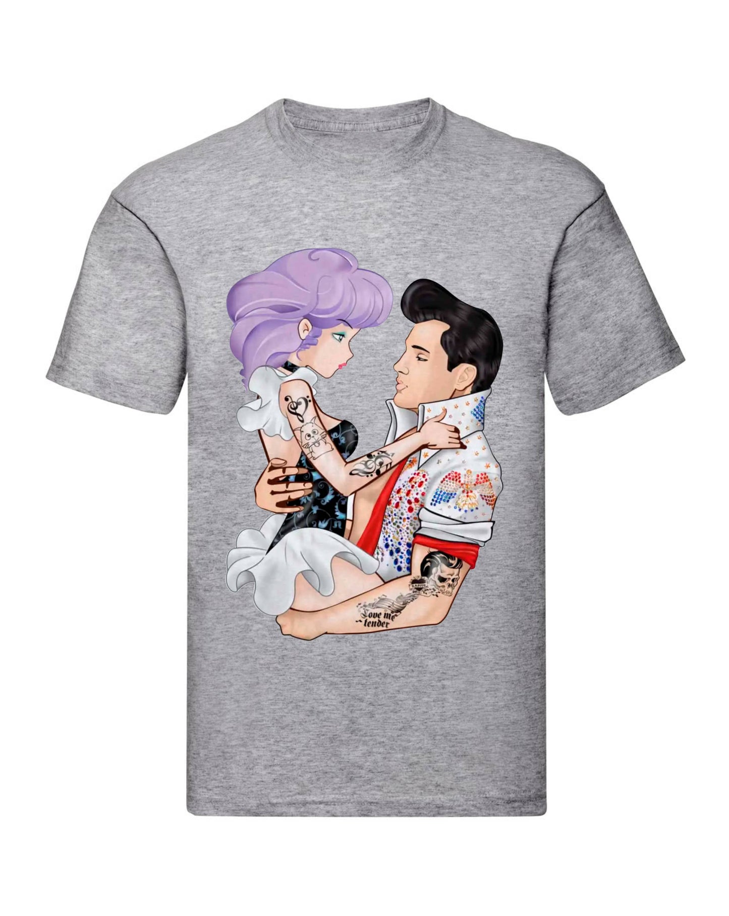 T-Shirt Uomo, Donna & Bambino - ELVIS E CREAMY - Maglietta Maglia Tshirt Super vestibilità Top qualità