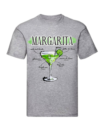 T-Shirt Uomo Donna & Bambino - MARGARITA - Maglietta Maglia Tshirt Super vestibilità Top qualità