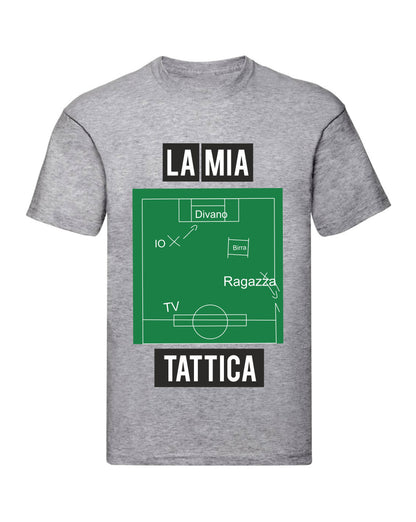 T-Shirt Uomo - LA MIA TATTICA - Maglietta Maglia Tshirt Super vestibilità Top qualità