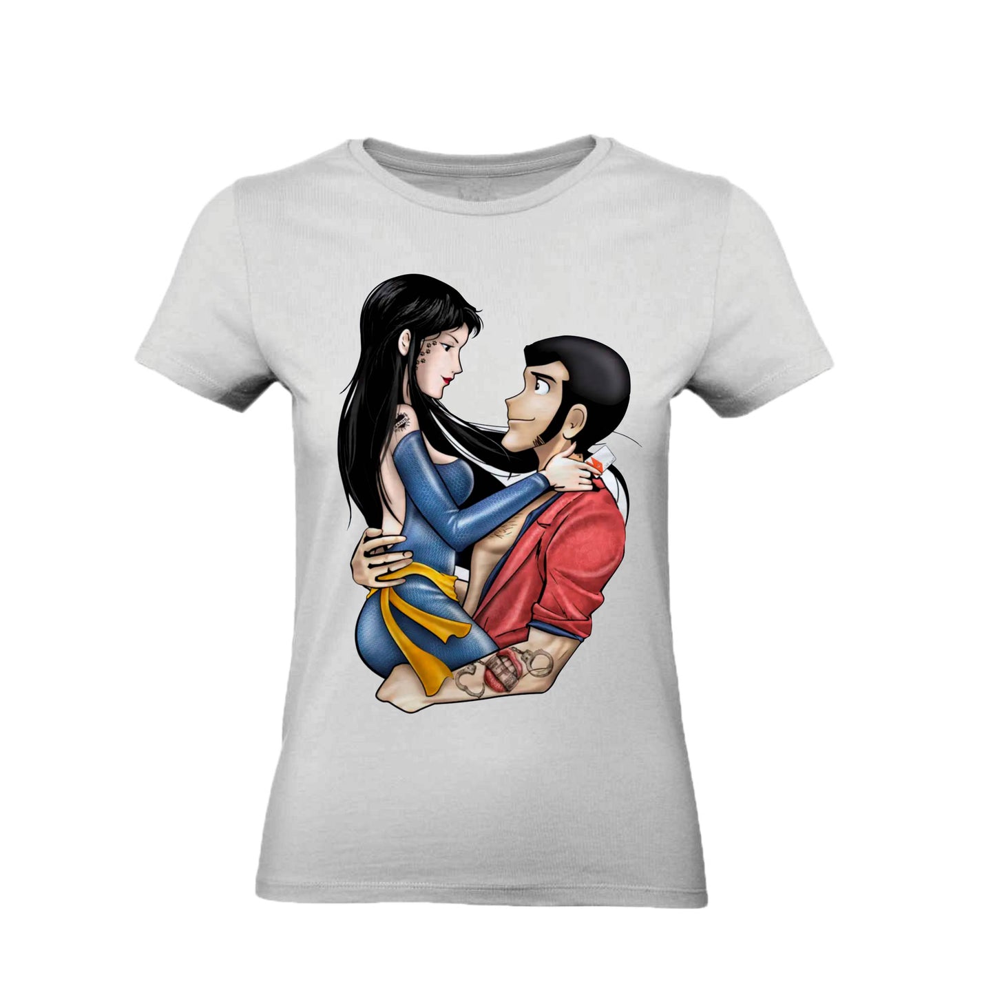 T-Shirt Uomo, Donna & Bambino - HITOMI E LUPIN - Maglietta Maglia Tshirt Super vestibilità Top qualità