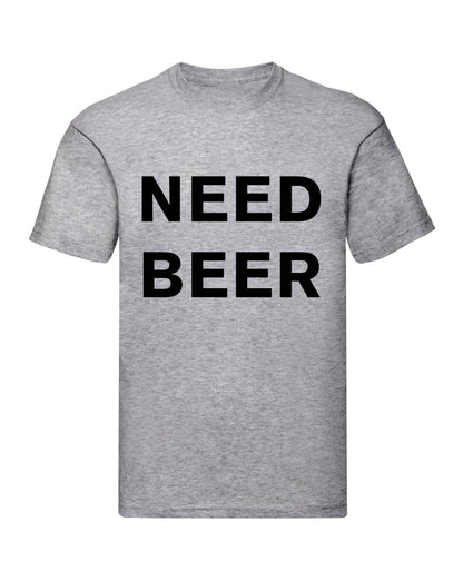 T-Shirt Uomo Donna & Bambino - NEED A BEER - Maglietta Maglia Tshirt Super vestibilità Top qualità