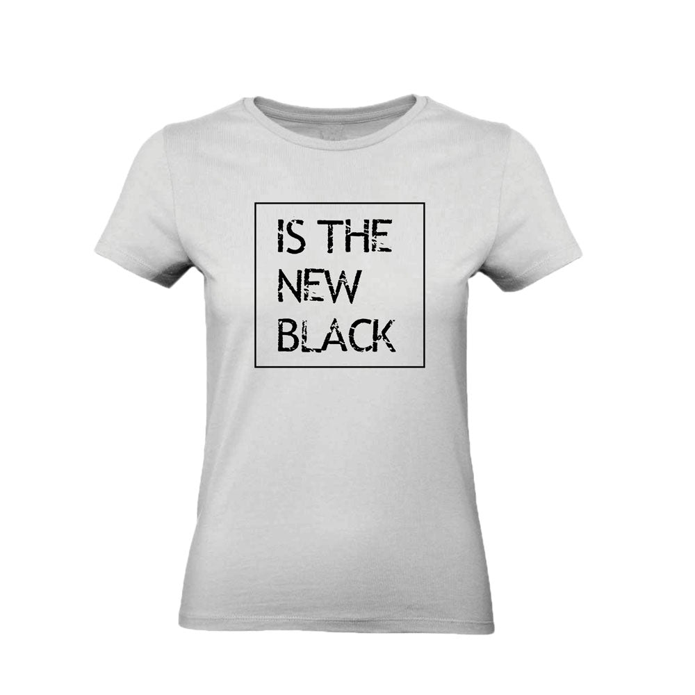 T-Shirt Uomo Donna & Bambino - IS THE NEW BLACK - Maglietta Maglia Tshirt Super vestibilità Top qualità