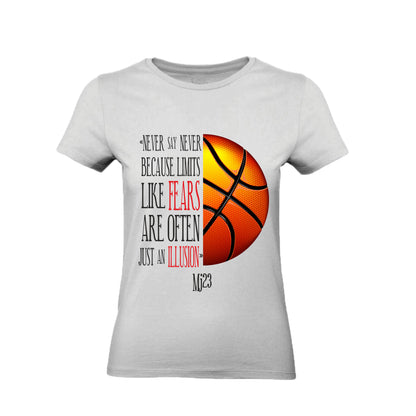 T-Shirt Uomo Donna & Bambino - NEVER SAY NEVER - Maglietta Maglia Tshirt Super vestibilità Top qualità