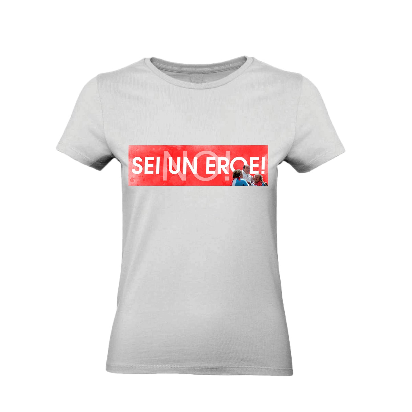 T-Shirt Uomo Donna & Bambino - NO! SEI UN EROE - Maglietta Maglia Tshirt Super vestibilità Top qualità