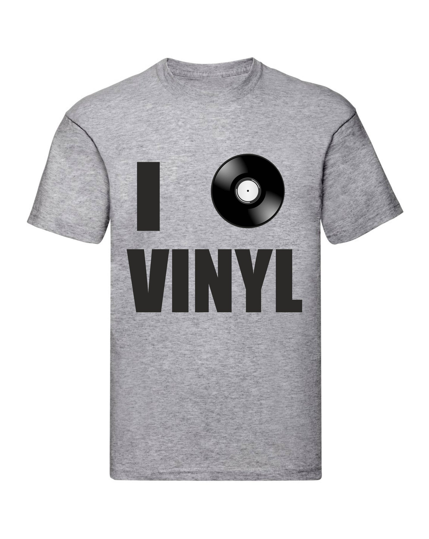 T-Shirt Uomo, Donna & Bambino - I LOVE VINYLS - Maglietta Maglia Tshirt Super vestibilità Top qualità