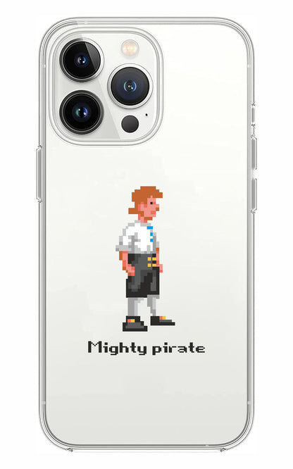 Cover Compatibile Con Tutti i Modelli iPhone - GUYBRUSH TREEPWOOD - Trasparente UltraSottili AntiGraffio Antiurto Case Custodia Marca