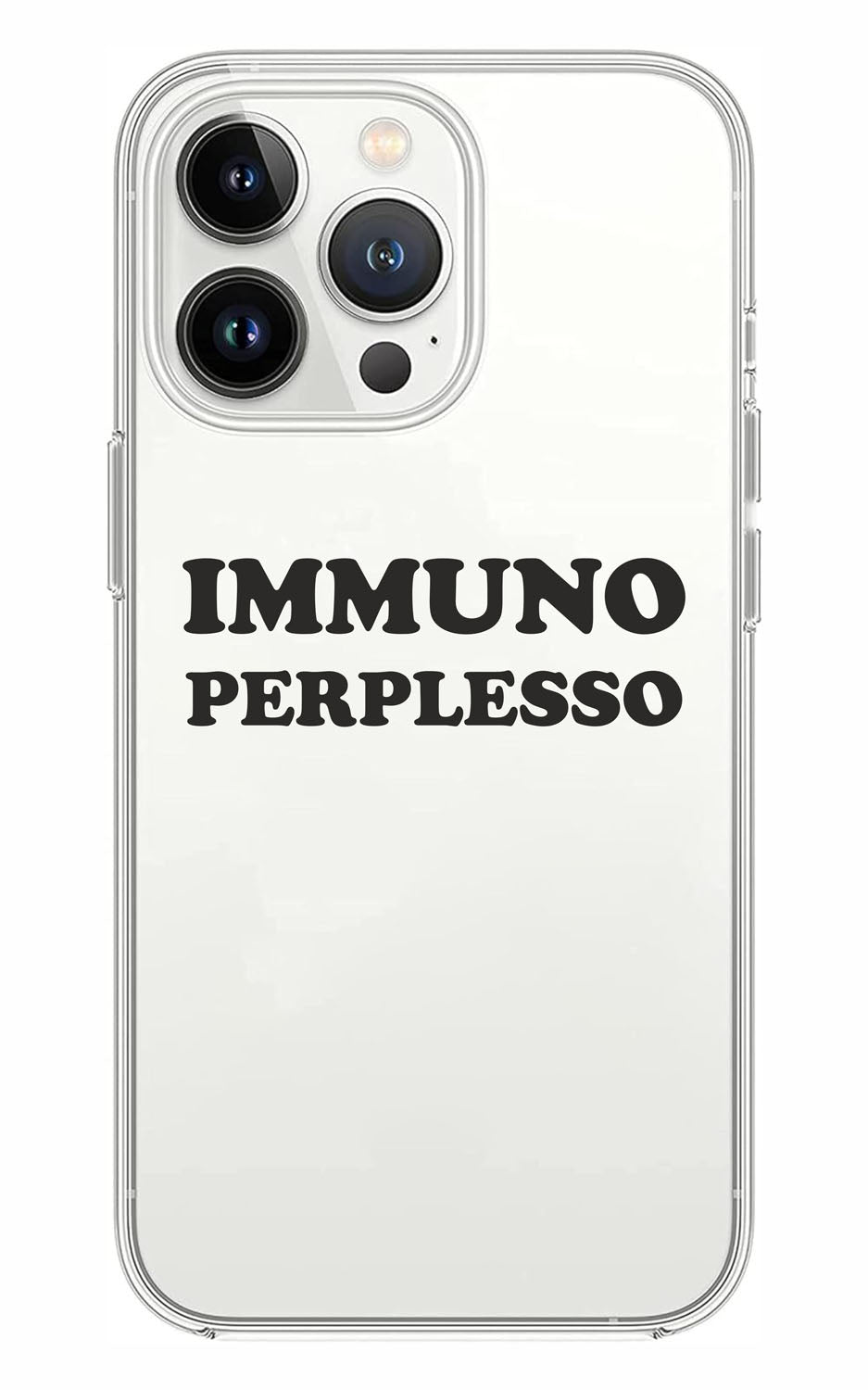 Cover Compatibile Con Tutti i Modelli iPhone - IMMUNO PERPLESSO - Trasparente UltraSottili AntiGraffio Antiurto Case Custodia Marca
