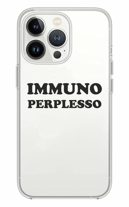 Cover Compatibile Con Tutti i Modelli iPhone - IMMUNO PERPLESSO - Trasparente UltraSottili AntiGraffio Antiurto Case Custodia Marca