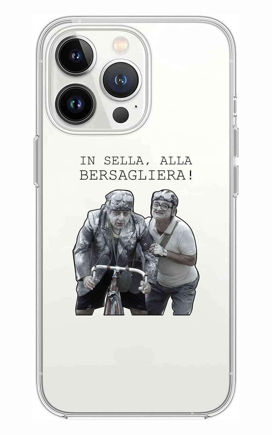 Cover Compatibile Con Tutti i Modelli iPhone - IN SELLA - Trasparente UltraSottili AntiGraffio Antiurto Case Custodia Marca