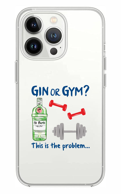 Cover Compatibile Con Tutti i Modelli iPhone - GIN OR GYM - Trasparente UltraSottili AntiGraffio Antiurto Case Custodia Marca