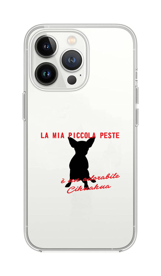 Cover Compatibile Con Tutti i Modelli iPhone - LA MIA PICCOLA PESTE - Trasparente UltraSottili AntiGraffio Antiurto Case Custodia Marca