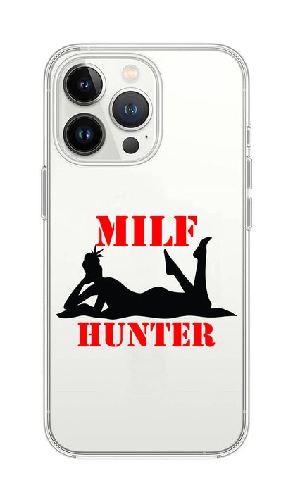 Cover Compatibile Con Tutti i Modelli iPhone - MILF HUNTER - Trasparente UltraSottili AntiGraffio Antiurto Case Custodia Marca