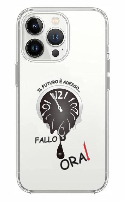 Cover Compatibile Con Tutti i Modelli iPhone - ILFUTURO È ADESSO - Trasparente UltraSottili AntiGraffio Antiurto Case Custodia Marca