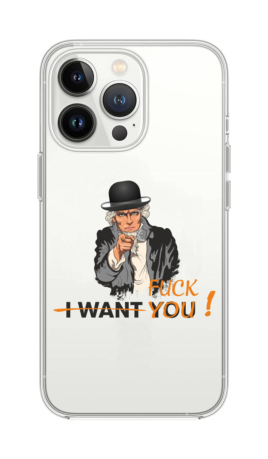 Cover Compatibile Con Tutti i Modelli iPhone - I FUCK YOU - Trasparente UltraSottili AntiGraffio Antiurto Case Custodia Marca