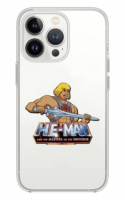 Cover Compatibile Con Tutti i Modelli iPhone - HE MAN - Trasparente UltraSottili AntiGraffio Antiurto Case Custodia Marca