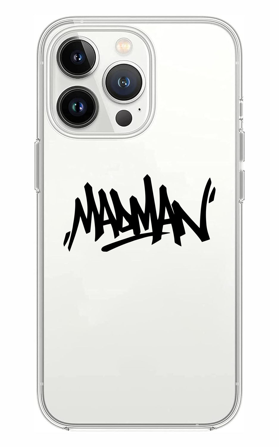 Cover Compatibile Con Tutti i Modelli iPhone - MADMAN - Trasparente UltraSottili AntiGraffio Antiurto Case Custodia Marca