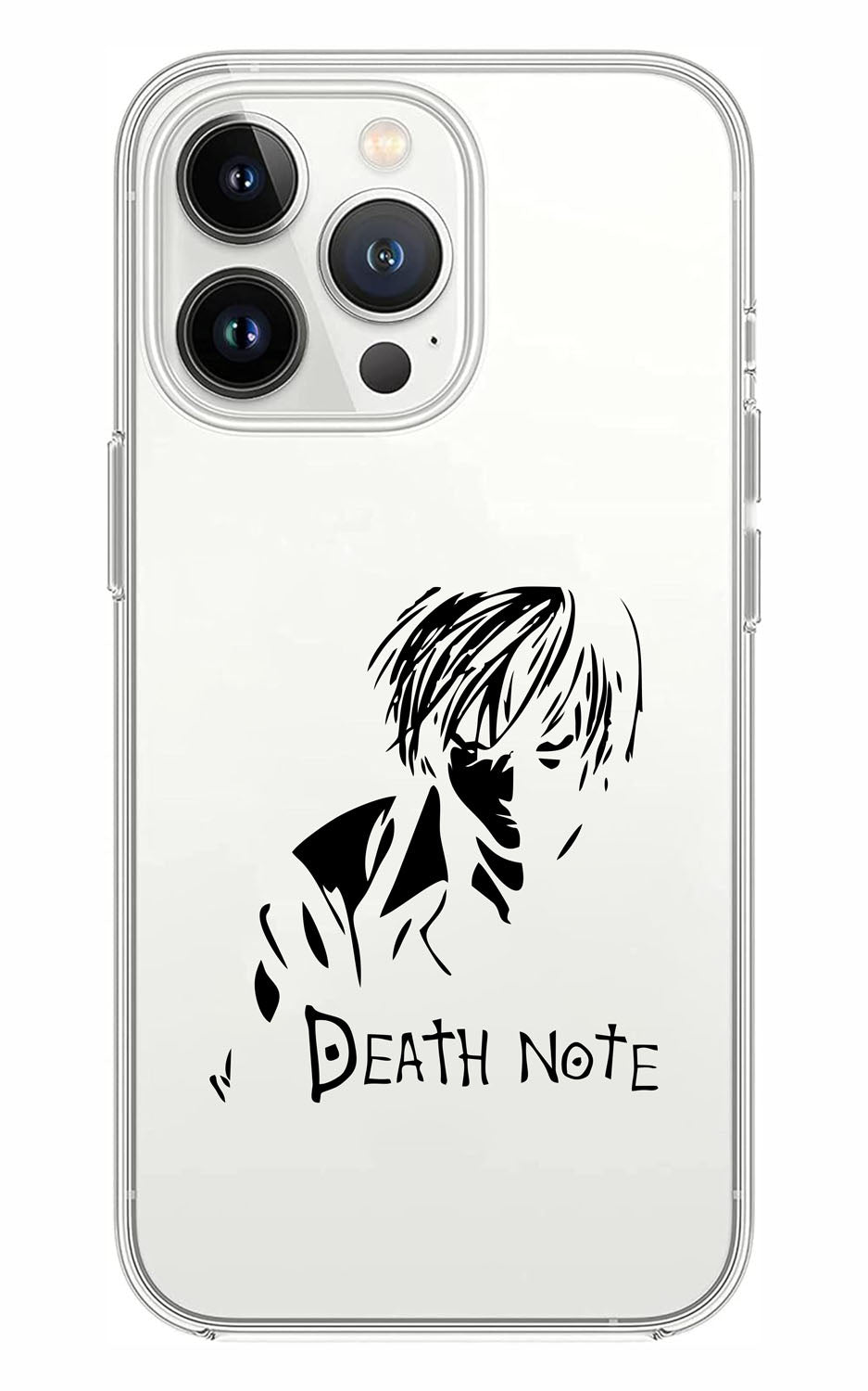 Cover Compatibile Con Tutti i Modelli iPhone - DEATH NOTE - LIGHT - Trasparente UltraSottili AntiGraffio Antiurto Case Custodia Marca