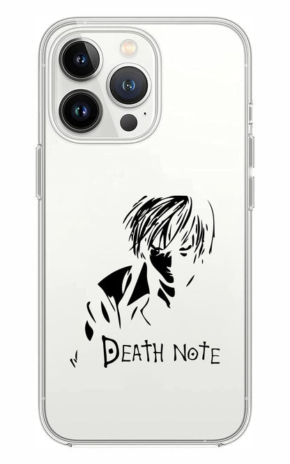Cover Compatibile Con Tutti i Modelli iPhone - DEATH NOTE - LIGHT - Trasparente UltraSottili AntiGraffio Antiurto Case Custodia Marca