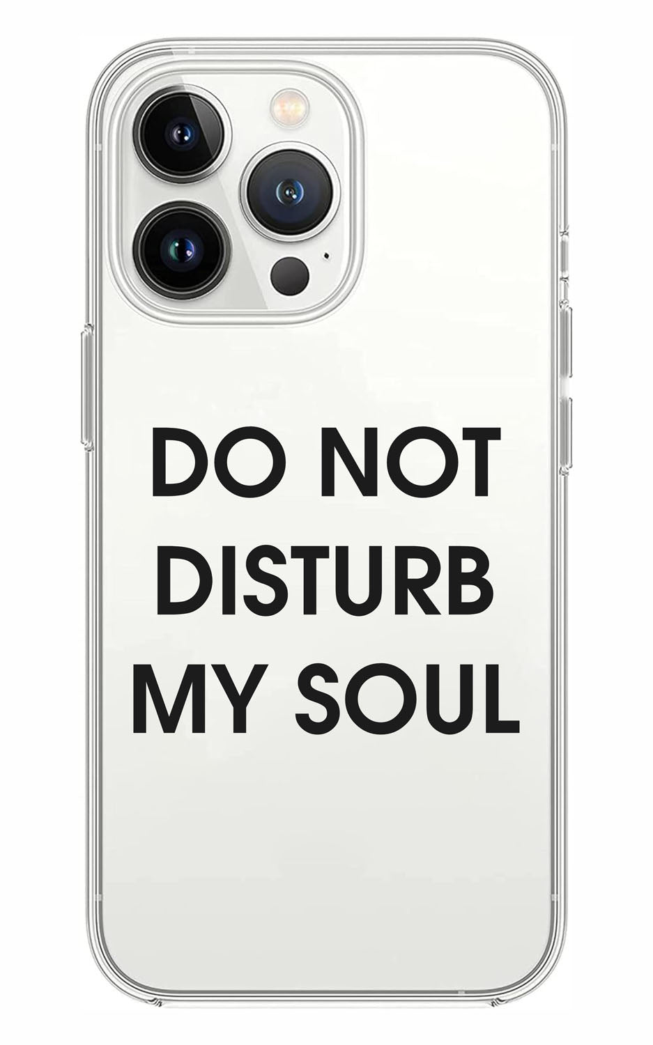Cover Compatibile Con Tutti i Modelli iPhone - DO NOT DISTURB - Trasparente UltraSottili AntiGraffio Antiurto Case Custodia Marca