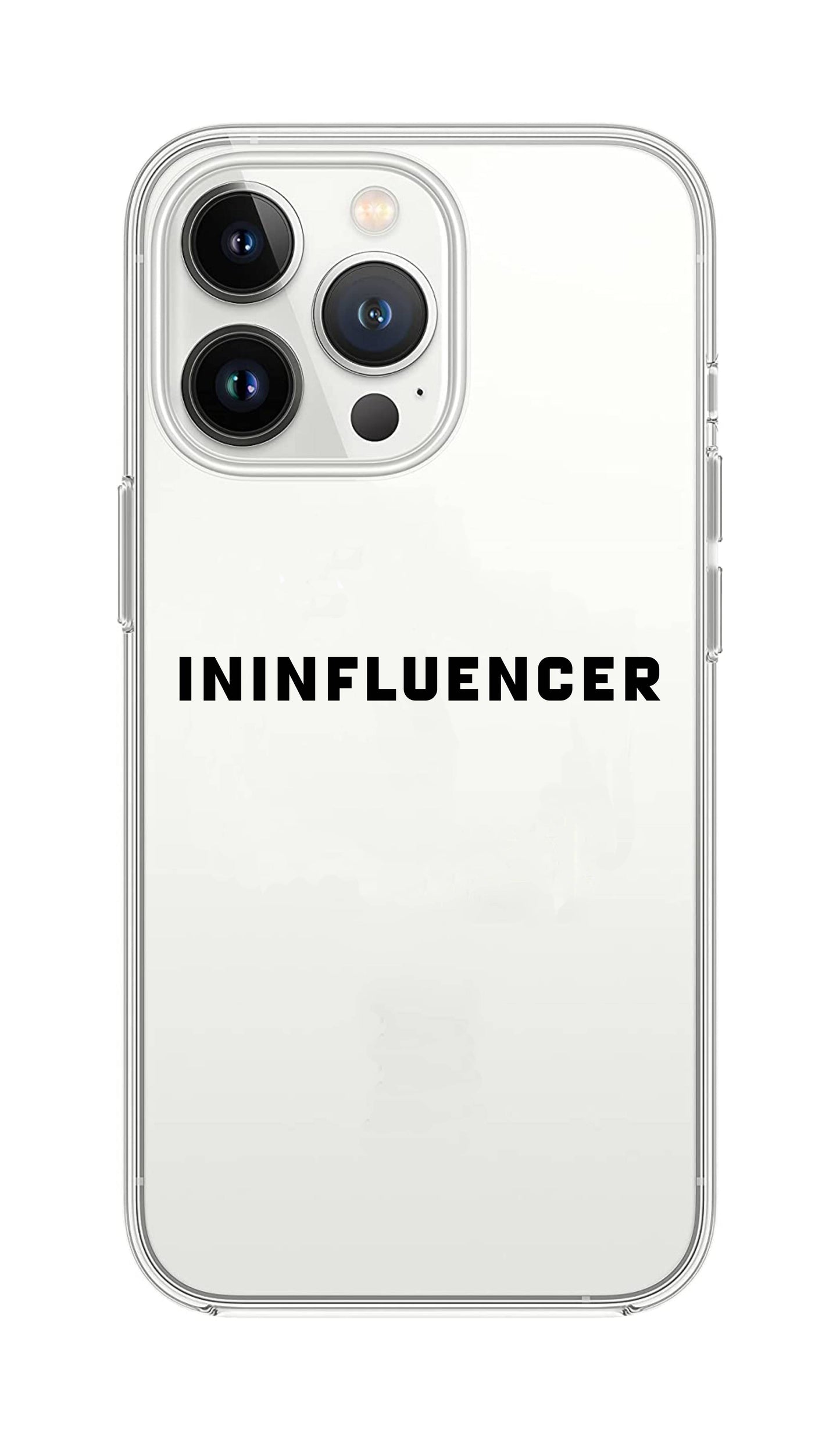 Cover Compatibile Con Tutti i Modelli iPhone - ININFLUENCER - Trasparente UltraSottili AntiGraffio Antiurto Case Custodia Marca