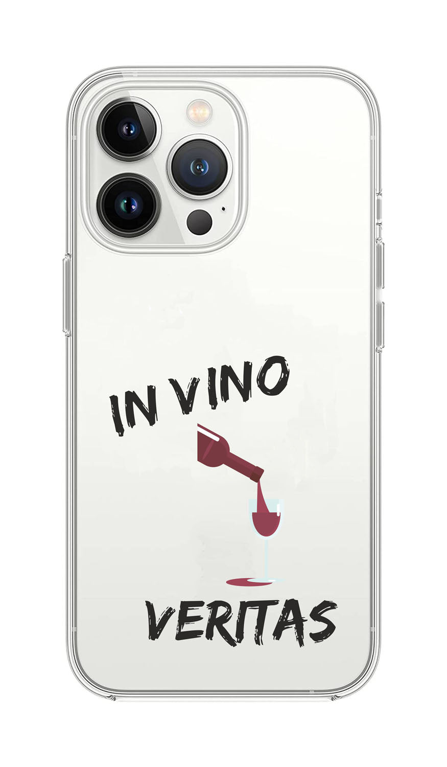 Cover Compatibile Con Tutti i Modelli iPhone - IN VINO VERITAS - Trasparente UltraSottili AntiGraffio Antiurto Case Custodia Marca