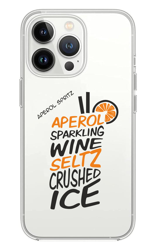Cover Compatibile Con Tutti i Modelli iPhone - APEROL SPRITZ - Trasparente UltraSottili AntiGraffio Antiurto Case Custodia Marca