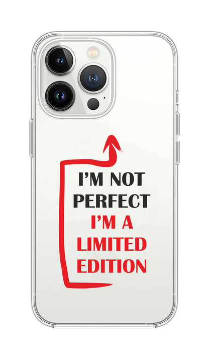 Cover Compatibile Con Tutti i Modelli iPhone - I'M LIMITED EDITION - Trasparente UltraSottili AntiGraffio Antiurto Case Custodia Marca