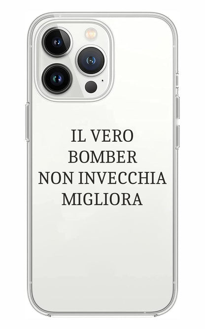Cover Compatibile Con Tutti i Modelli iPhone - IL VERO BOMBER - Trasparente UltraSottili AntiGraffio Antiurto Case Custodia Marca