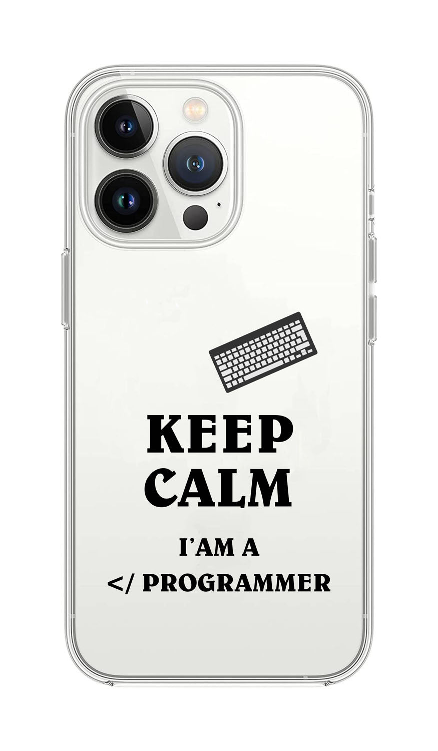 Cover Compatibile Con Tutti i Modelli iPhone - I'M A PROGRAMMER - Trasparente UltraSottili AntiGraffio Antiurto Case Custodia Marca