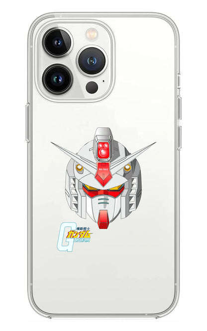 Cover Compatibile Con Tutti i Modelli iPhone - GUNDAM HEAD - Trasparente UltraSottili AntiGraffio Antiurto Case Custodia Marca