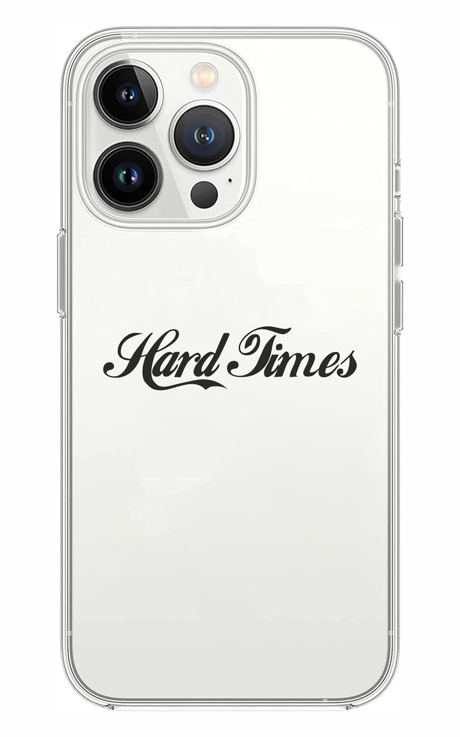 Cover Compatibile Con Tutti i Modelli iPhone - HARD TIMES  - Trasparente UltraSottili AntiGraffio Antiurto Case Custodia Marca