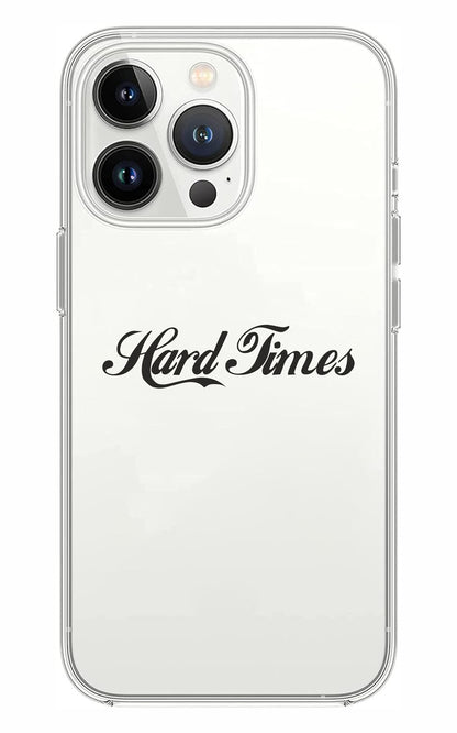 Cover Compatibile Con Tutti i Modelli iPhone - HARD TIMES  - Trasparente UltraSottili AntiGraffio Antiurto Case Custodia Marca