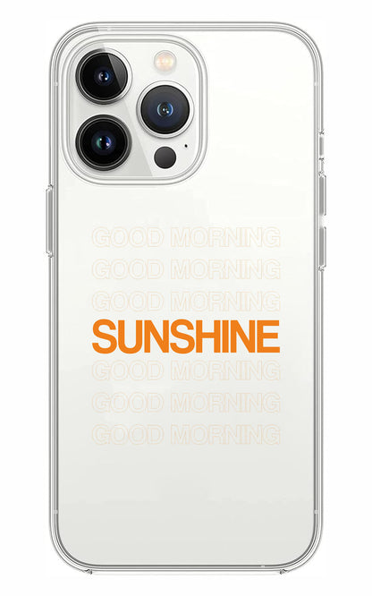 Cover Compatibile Con Tutti i Modelli iPhone - GOOD MORNING SUNSHINE - Trasparente UltraSottili AntiGraffio Antiurto Case Custodia Marca