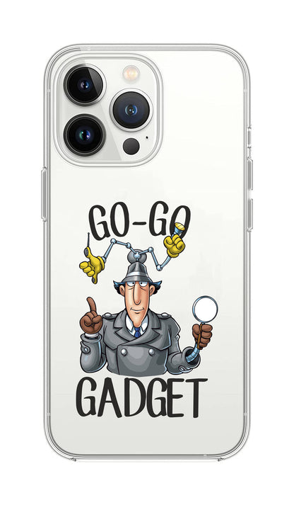 Cover Compatibile Con Tutti i Modelli iPhone - GO-GO GADGET - Trasparente UltraSottili AntiGraffio Antiurto Case Custodia Marca