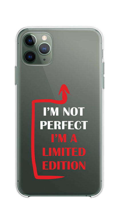 Cover Compatibile Con Tutti i Modelli iPhone - I'M LIMITED EDITION - Trasparente UltraSottili AntiGraffio Antiurto Case Custodia Marca