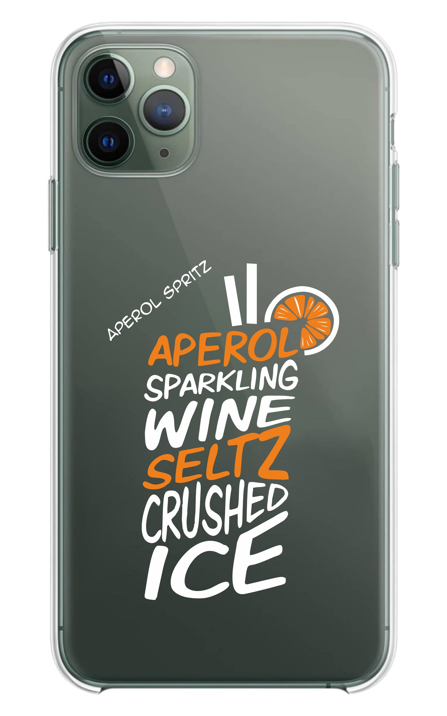 Cover Compatibile Con Tutti i Modelli iPhone - APEROL SPRITZ - Trasparente UltraSottili AntiGraffio Antiurto Case Custodia Marca