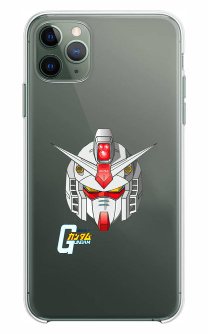 Cover Compatibile Con Tutti i Modelli iPhone - GUNDAM HEAD - Trasparente UltraSottili AntiGraffio Antiurto Case Custodia Marca