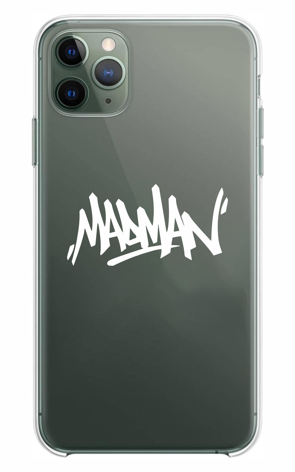 Cover Compatibile Con Tutti i Modelli iPhone - MADMAN - Trasparente UltraSottili AntiGraffio Antiurto Case Custodia Marca