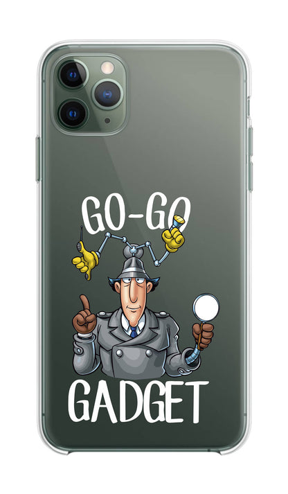 Cover Compatibile Con Tutti i Modelli iPhone - GO-GO GADGET - Trasparente UltraSottili AntiGraffio Antiurto Case Custodia Marca