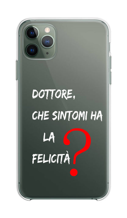 Cover Compatibile Con Tutti i Modelli iPhone - MI FIDO DI TE - Trasparente UltraSottili AntiGraffio Antiurto Case Custodia Marca